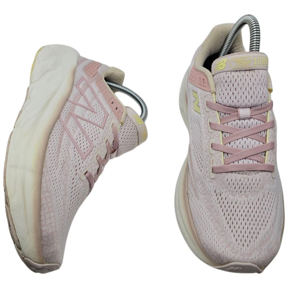 New Balance Fresh Foam x 1080 Pink Granite Limelight Women 7 B UK 5 Running Shoe